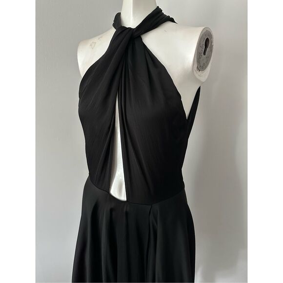 STELLA MCCARTNEY Cutout asymmetric seersucker halterneck mini dress - Picture 6 of 10